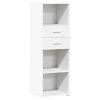Skříň highboard bílá 40 x 42,5 x 124 cm kompozitní dřevo 846159
