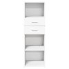 Skříň highboard bílá 40 x 42,5 x 124 cm kompozitní dřevo 846159
