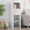 Skříň highboard bílá 40 x 42,5 x 124 cm kompozitní dřevo 846159