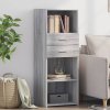 Skříň highboard šedá sonoma 45 x 42,5 x 124 cm kompozitní dřevo 846171