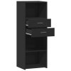 Skříň highboard černá 45 x 42,5 x 124 cm kompozitní dřevo 846167