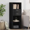 Skříň highboard černá 45 x 42,5 x 124 cm kompozitní dřevo 846167