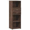 Skříň highboard hnědý dub 40 x 42,5 x 124 cm kompozitní dřevo 846165