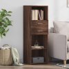 Skříň highboard hnědý dub 40 x 42,5 x 124 cm kompozitní dřevo 846165