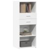 Skříň highboard bílá 50 x 42,5 x 124 cm kompozitní dřevo 846173