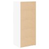 Skříň highboard bílá 50 x 42,5 x 124 cm kompozitní dřevo 846173