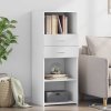 Skříň highboard bílá 50 x 42,5 x 124 cm kompozitní dřevo 846173