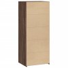 Skříň highboard hnědý dub 50 x 41 x 124 cm kompozitní dřevo 846403