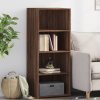 Skříň highboard hnědý dub 50 x 41 x 124 cm kompozitní dřevo 846403