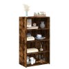 Skříň highboard kouřový dub 70 x 41 x 124 cm kompozitní dřevo 846408