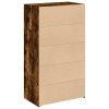 Skříň highboard kouřový dub 70 x 41 x 124 cm kompozitní dřevo 846408