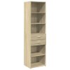 Skříň highboard dub sonoma 50 x 42,5 x 185 cm kompozitní dřevo 3281457