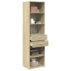 Skříň highboard dub sonoma 50 x 42,5 x 185 cm kompozitní dřevo 3281457