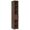 Skříň highboard hnědý dub 30 x 42,5 x 185 cm kompozitní dřevo 846242