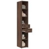 Skříň highboard hnědý dub 30 x 42,5 x 185 cm kompozitní dřevo 846242