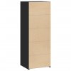Skříň highboard černá 45 x 41 x 124 cm kompozitní dřevo 846391