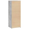 Skříň highboard betonově šedá 45 x 41 x 124 cm kompozitní dřevo 846393
