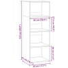 Skříň highboard betonově šedá 45 x 41 x 124 cm kompozitní dřevo 846393