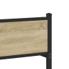 Kovový rám postele bez matrace dub sonoma 140 x 190 cm 4007904