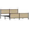 Kovový rám postele bez matrace dub sonoma 193 x 203 cm 3301366