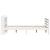 Rám postele s čelem bez matrace bílý 140x190 cm 3306638