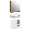 Skříňka pod umyvadlo bílá 63 x 39 x 55 cm kompozitní dřevo 848129
