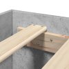 Rám postele betonově šedý 200 x 200 cm kompozitní dřevo 3295446