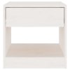 Noční stolky 2 ks bílé 40 x 31 x 40 cm masivní borové dřevo 808066