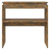 Konzolový stolek kouřový dub 80 x 30 x 80 cm kompozitní dřevo 815216