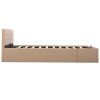 Rám postele s úložným prostorem cappuccino umělá kůže 180x200cm 285533