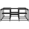Konferenční stolek černý 91 x 91 x 40 cm kompozitní dřevo 839073