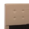 Rám postele úložný prostor cappuccino umělá kůže 100 x 200 cm 285529