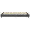Postel boxspring šedá textil 140 x 200 cm 287456