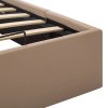 Rám postele zvedací úložiště cappuccino umělá kůže 90 x 200 cm 285528