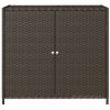 Zahradní úložná skříň hnědá 83 x 45 x 76 cm polyratan 365544