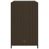 Zahradní úložná skříň hnědá 83 x 45 x 76 cm polyratan 365544