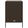 Zahradní úložná skříň hnědá 55 x 59 x 80 cm polyratan 365552
