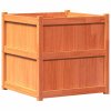 Zahradní truhlík voskově hnědý 70 x 70 x 70 cm masivní borovice 837436