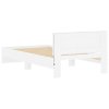 Rám postele s čelem a LED osvětlením bílý 100 x 200 cm 838799
