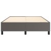 Rám postele s boxspringem šedá 140 x 200 cm umělá kůže 3121051