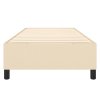 Rám postele s boxspringem krémová 100 x 200 cm textil 3120843