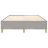 Rám postele s boxspringem světle šedý 140 x 190 cm textil 3120953