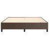 Rám postele s boxspringem hnědá 160 x 200 cm umělá kůže 3121056