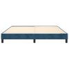 Rám postele s boxspringem tmavě modrý 160x200 cm samet 3120782