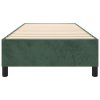Rám postele s boxspringem tmavě zelená 100 x 200 cm samet 3121105