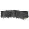 Plachty na zahradní nábytek tvar L 2 ks 16 oček 210x260x80 cm 3155379