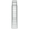 Klenuté gabionové koše 20ks 200x30x120/140cm pozinkované železo 3146146