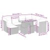 8dílná zahradní sedací souprava s poduškami béžová polyratan 3275494