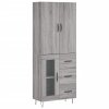 Skříň highboard šedá sonoma 69,5 x 34 x 180 cm kompozitní dřevo 3198103
