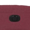 Elektrické polohovací křeslo vínové textil 3206630